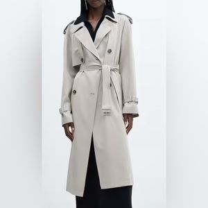 Mango trench coat NWT/ never worn Beige/ Khaki/ cream color
